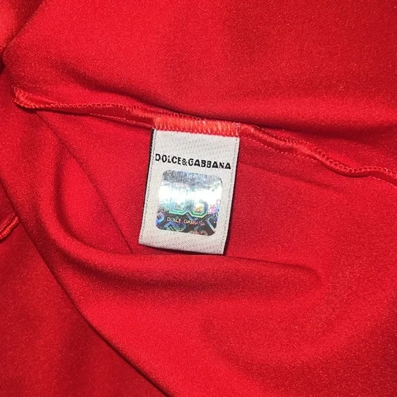 DOLCE & GABBANA RED HEART RHINESTONE TANK - Picture 14 of 16